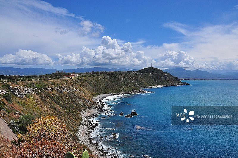 意大利西西里米拉佐角的自然小径图片素材