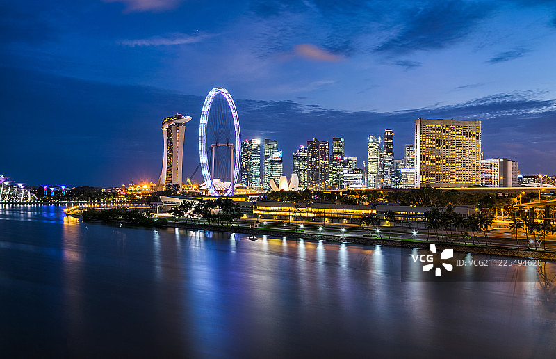 码头天际线图片素材