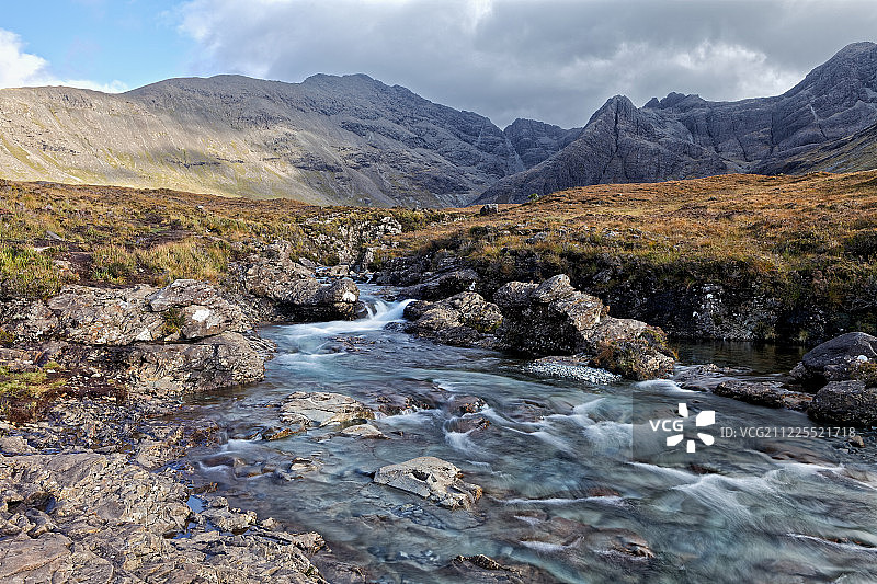 英国苏格兰斯凯岛仙女池景观图片素材