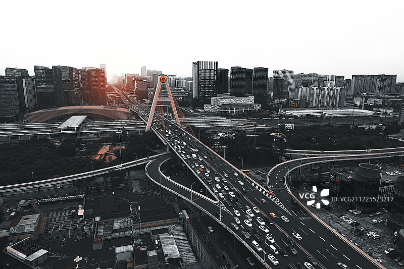 成都城市风光图片素材