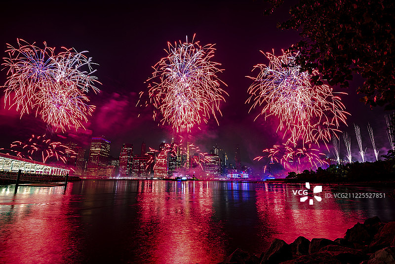 美国纽约市独立日庆祝活动图片素材