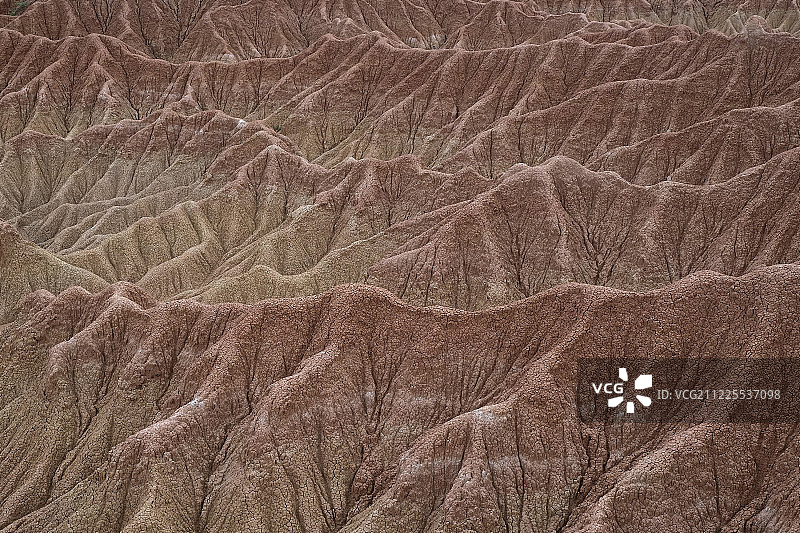 哥伦比亚塔塔科亚沙漠的砂岩地层图片素材