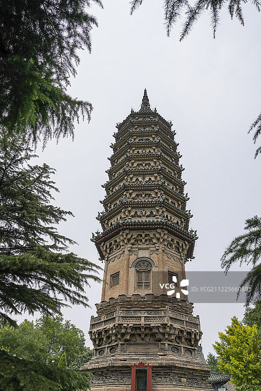石家庄正定古城临济寺澄灵塔图片素材