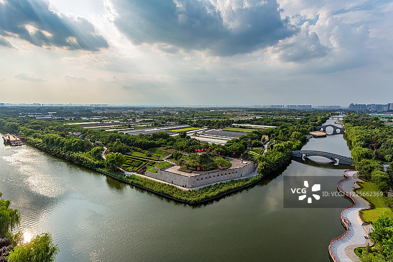 西安汉城湖景区图片素材