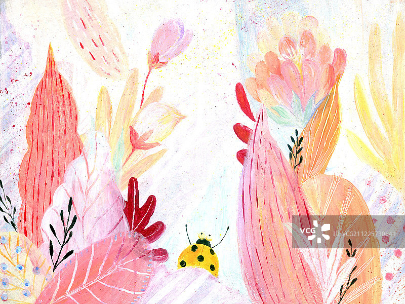 粉色大自然背景图片素材