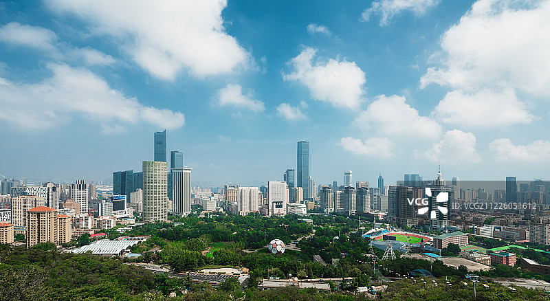 大连城市天际线图片素材