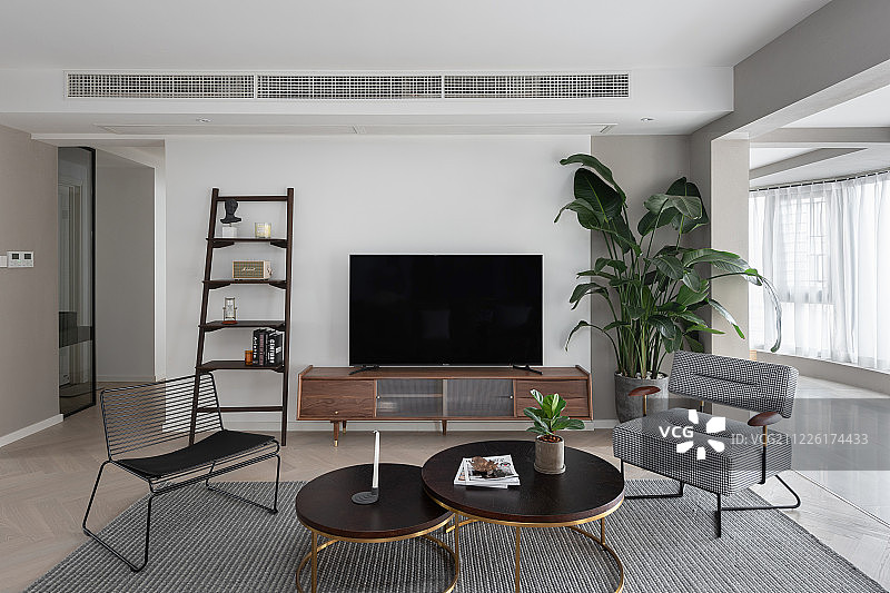 高档现代室内呢装修风格客厅图片素材