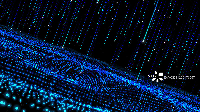 空间科技感光线下落效果图片素材