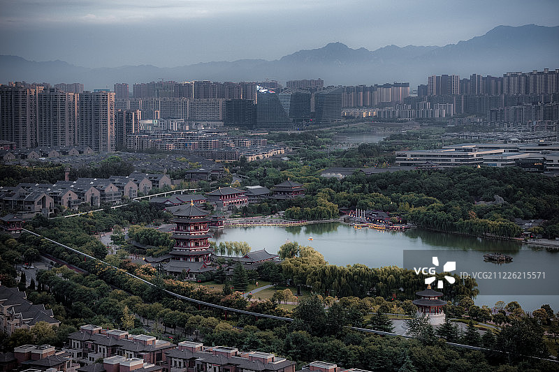 西安城市风光图片素材