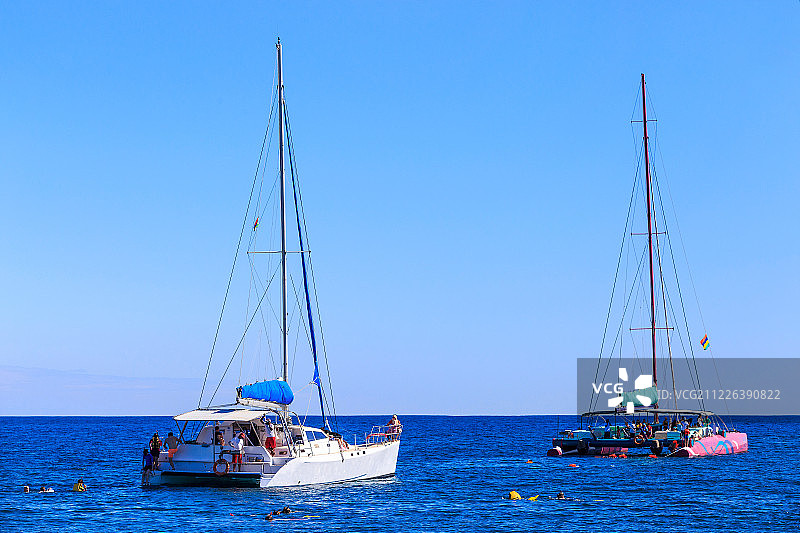 海豚湾风光图片素材