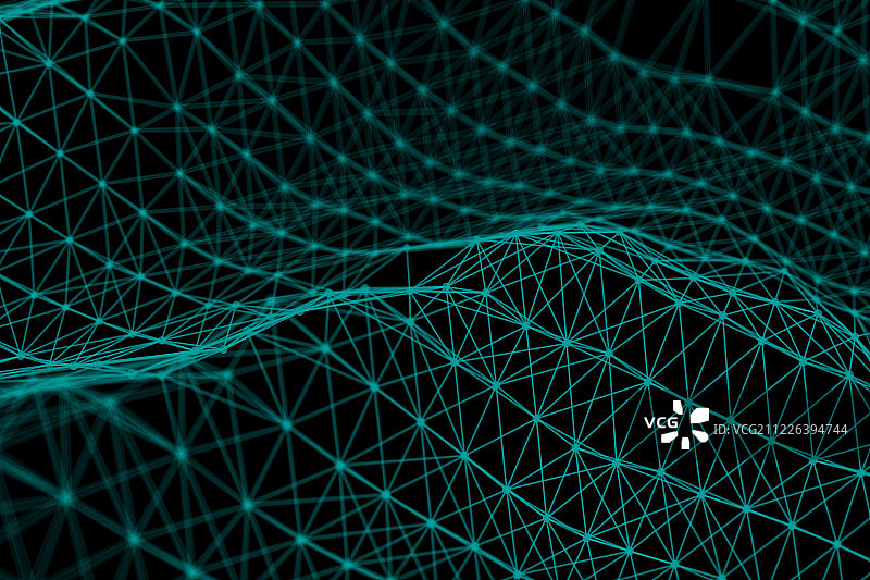 点线组成的网络科技图图片素材