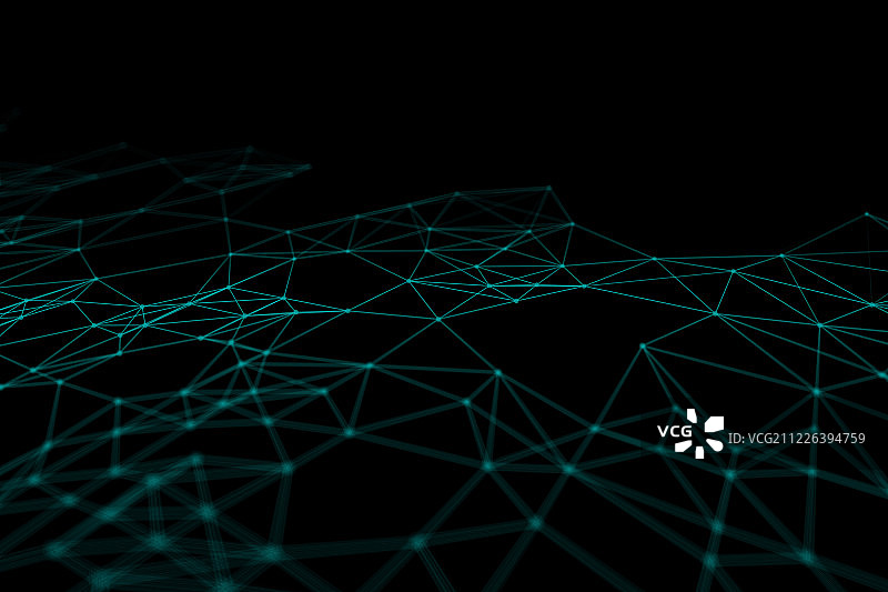 点线组成的网络科技图图片素材