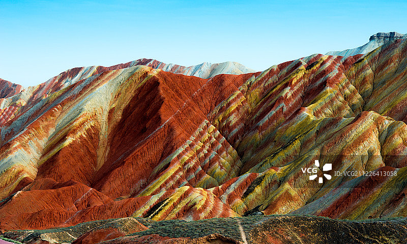 张掖丹霞地貌图片素材