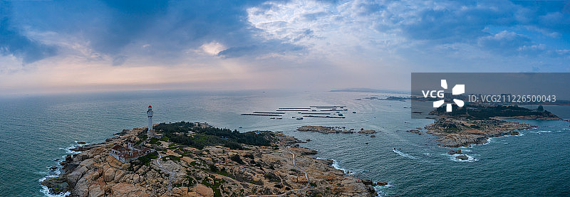 汕尾灯塔岛全景图片素材