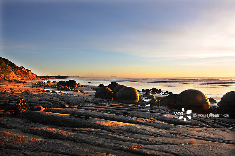 新西兰,摩拉基大圆石风景,Moeraki,Boulder图片素材