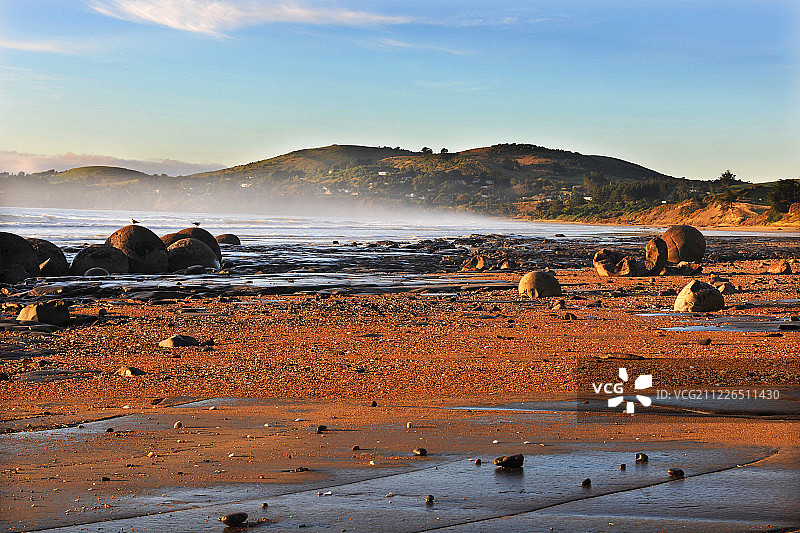 新西兰,摩拉基大圆石风景,Moeraki,Boulder图片素材