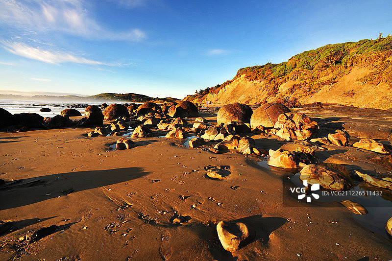 新西兰,摩拉基大圆石风景,Moeraki,Boulder图片素材