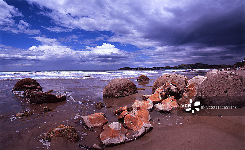 新西兰,摩拉基大圆石风景,Moeraki,Boulder图片素材