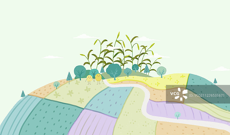 小米丰收图图片素材