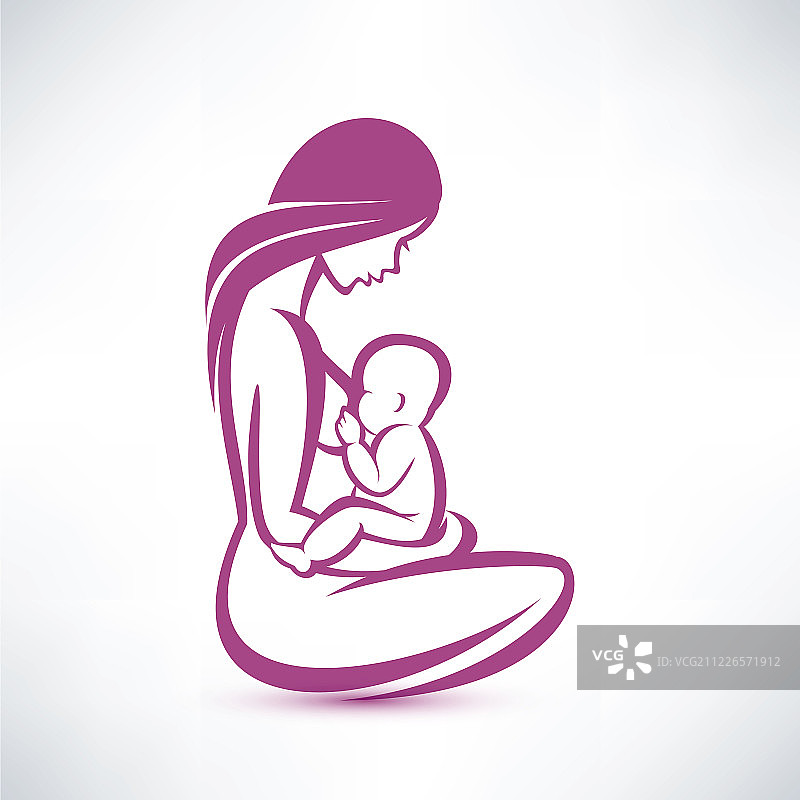 母亲给婴儿喂奶图片素材