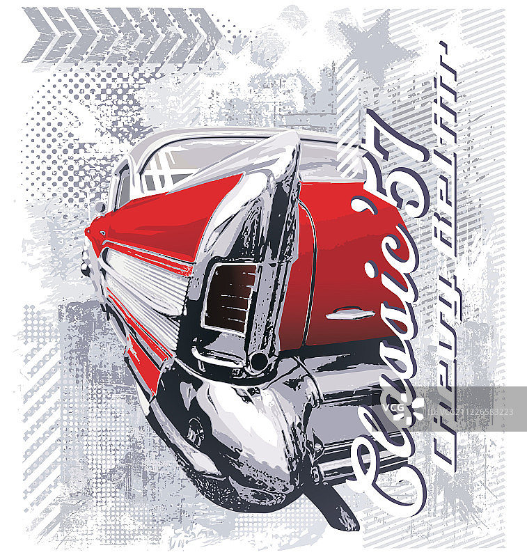 57年款老爷车图片素材