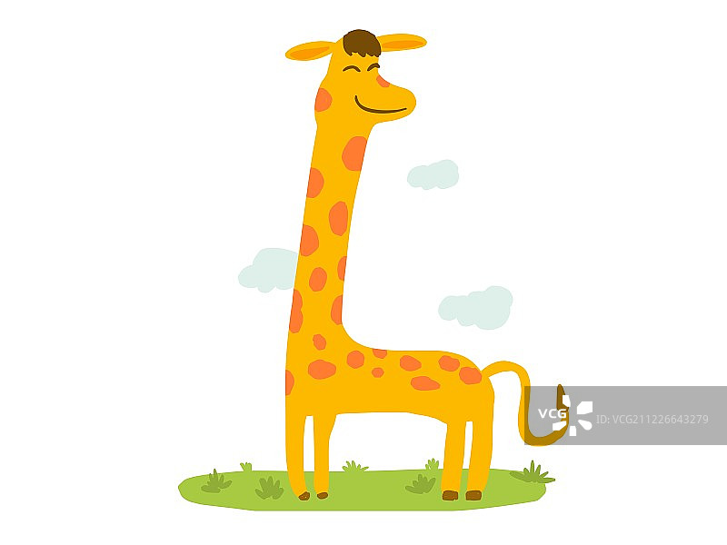 可爱的长颈鹿图片素材