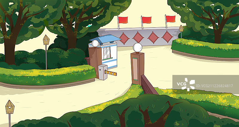 学校门口图片素材