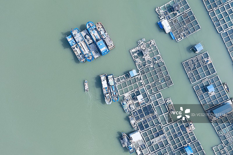 岱嵩村渔场图片素材