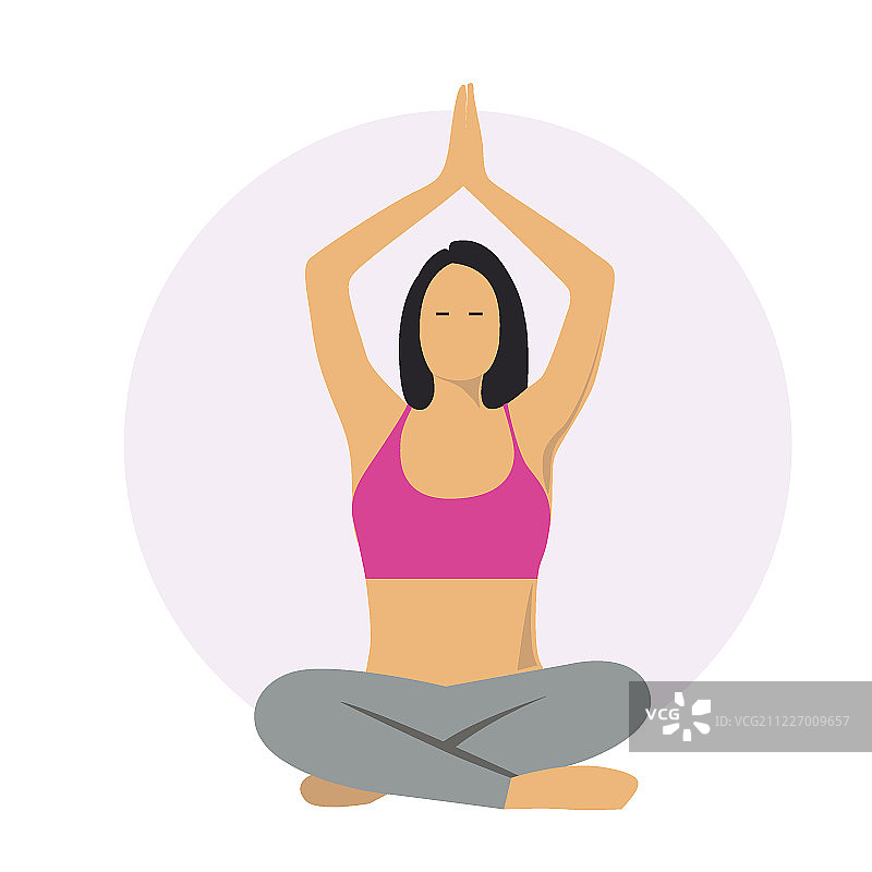 瑜伽动作图片素材