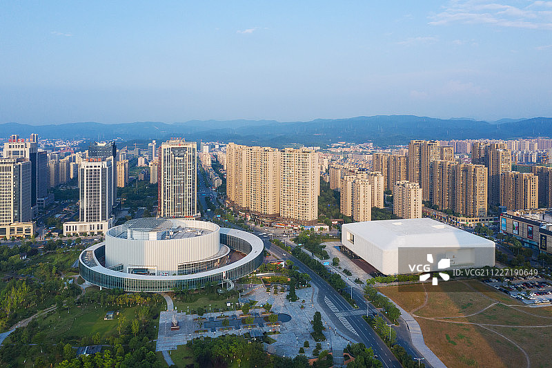 诸暨城东新城城市风光图片素材