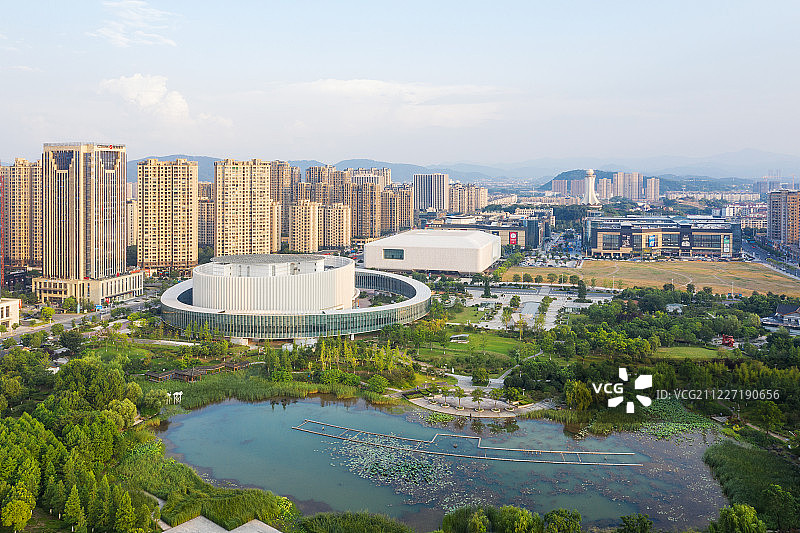 诸暨城东新城城市风光图片素材
