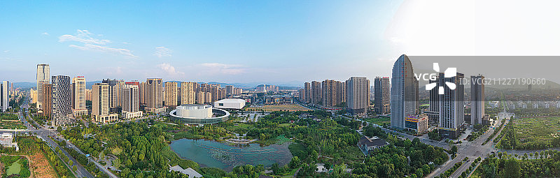 诸暨城东新城城市风光图片素材