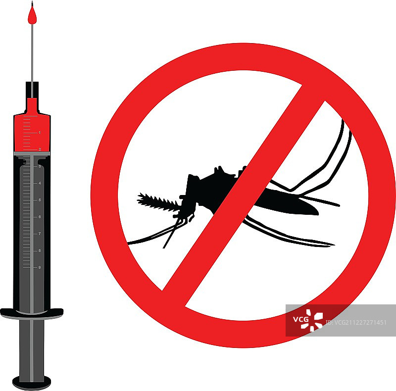 疟疾免疫接种图片素材