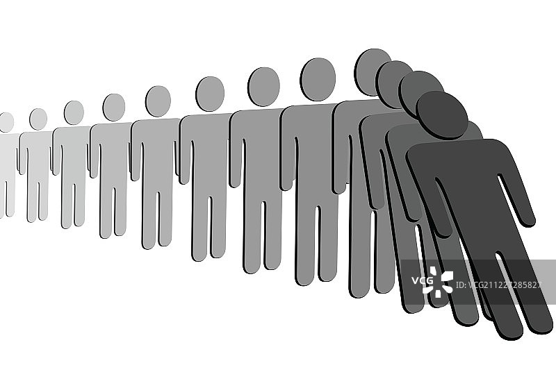 多米诺效应图片素材