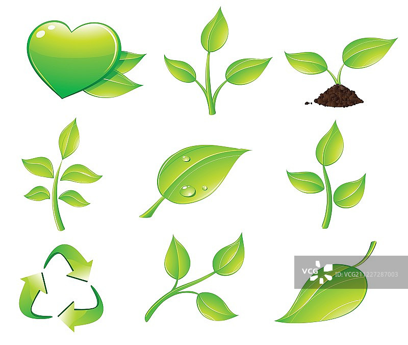 花卉图标合集图片素材