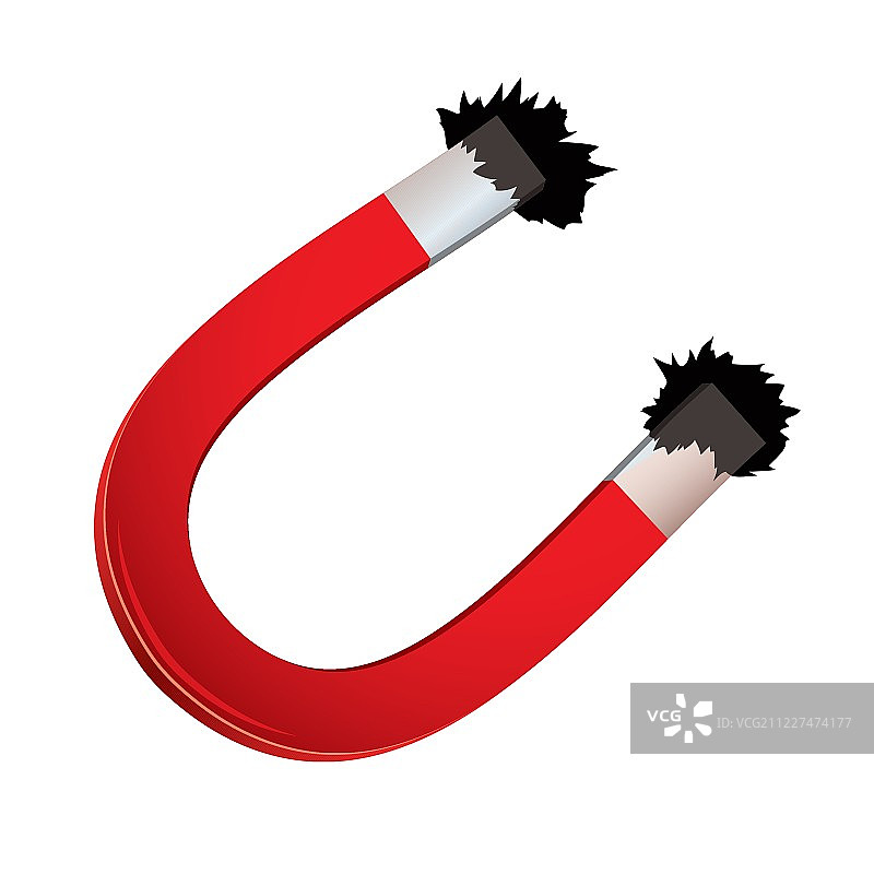 马蹄形磁铁图片素材