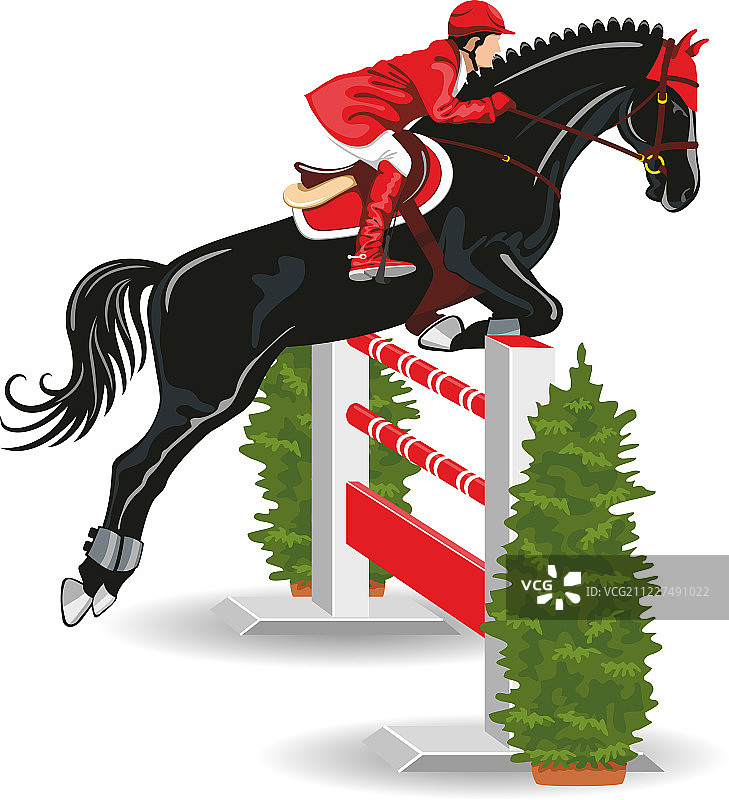 场地障碍赛骑师图片素材