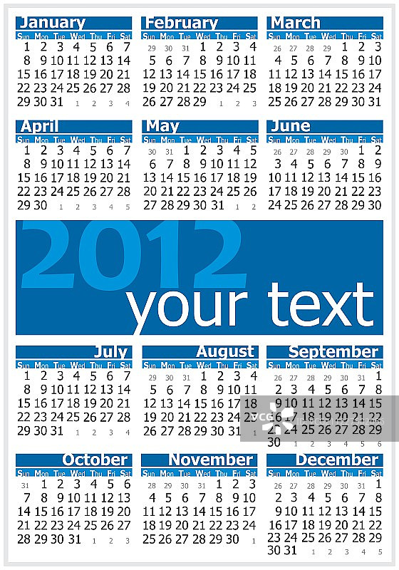 2012年的色彩图片素材