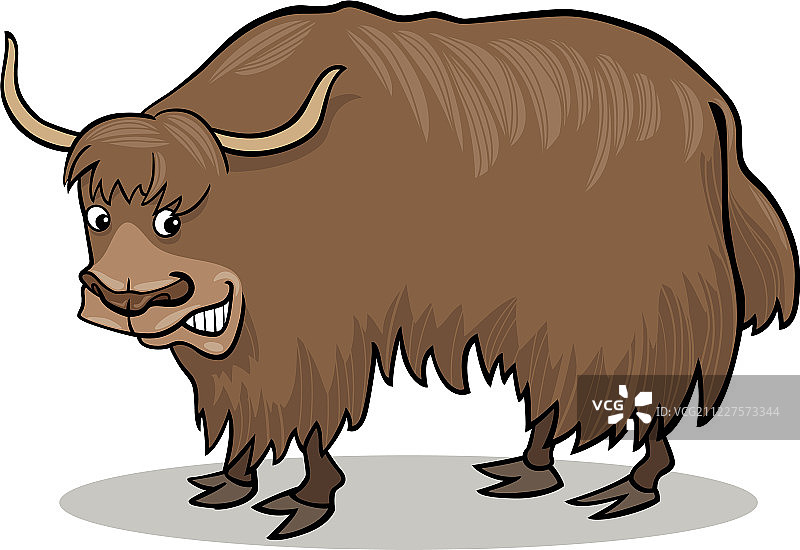 卡通牦牛图片素材