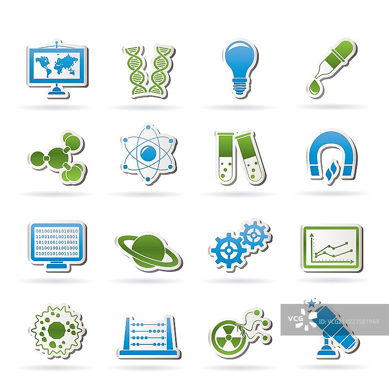 科学教育图标图片素材