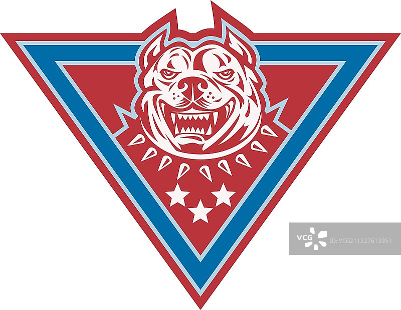 复古斗牛犬混血狗头图片素材