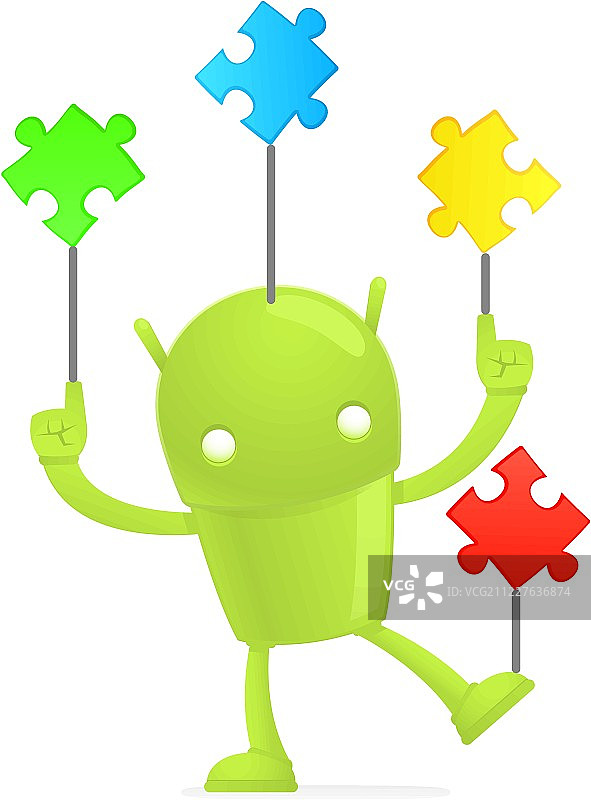 趣味卡通机器人图片素材