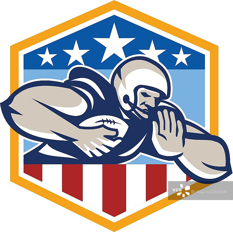 美式橄榄球跑卫队徽图片素材