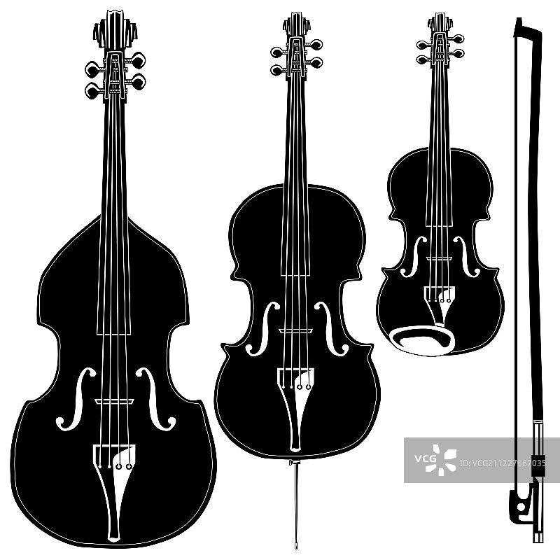 矢量弦乐器图片素材
