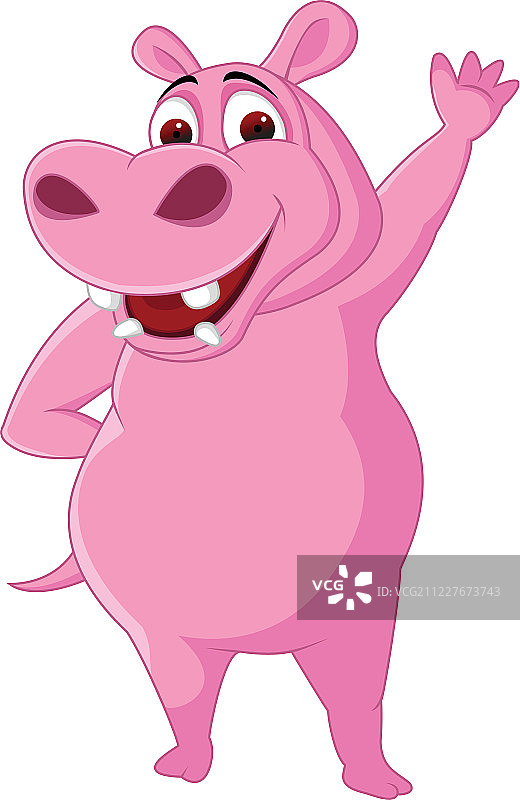 河马卡通图片素材