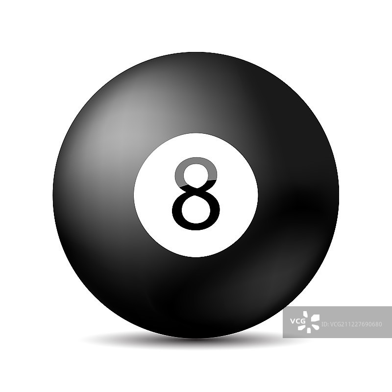 斯诺克8号球图片素材