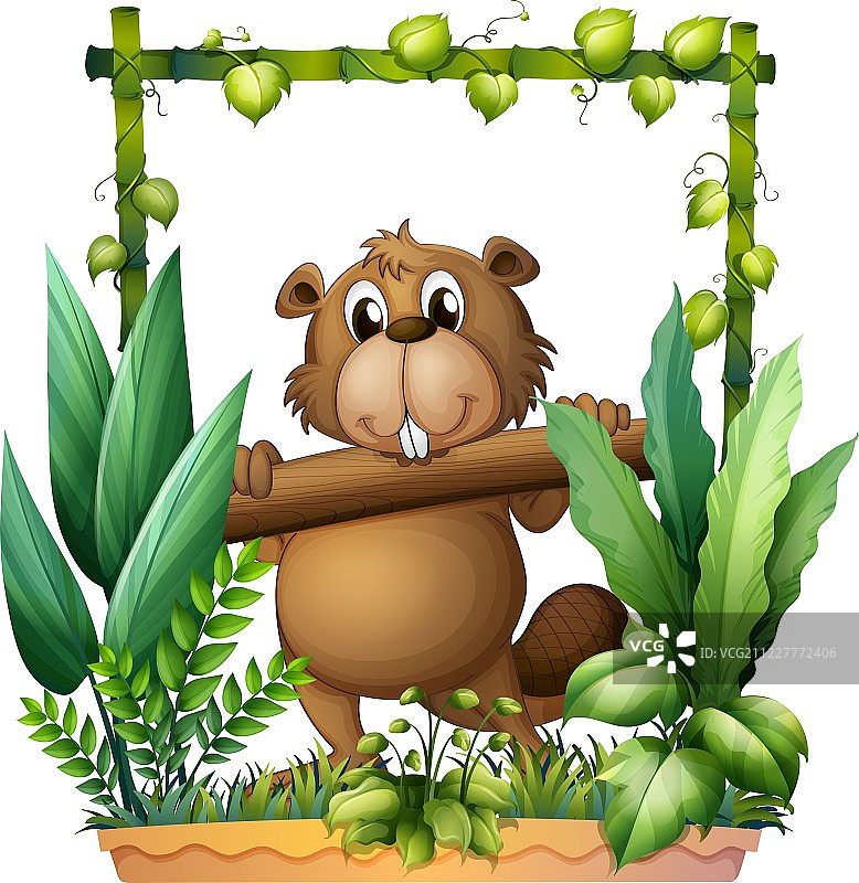 卡通海狸图片素材