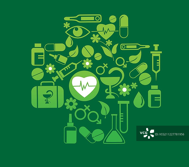 健康图标医疗十字图片素材