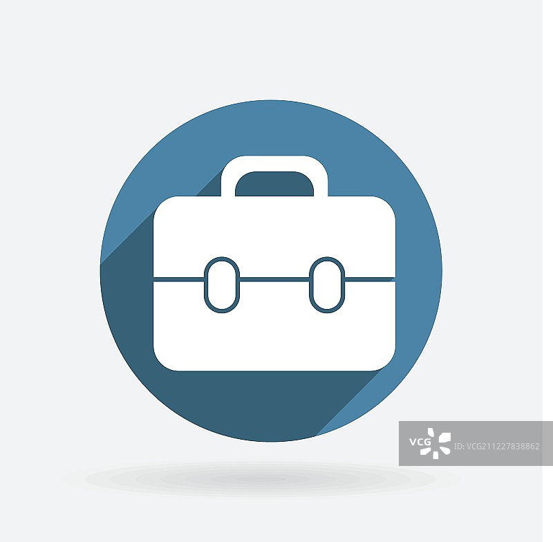 蓝色公文包图标图片素材