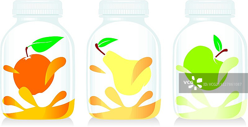 水果酸奶玻璃瓶图片素材